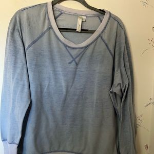 Lightweight light blue long sleeve tee